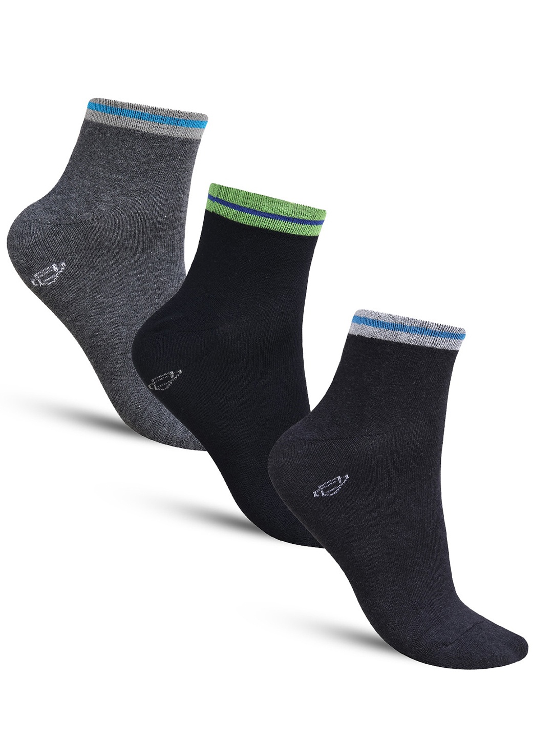 

Dollar Socks Men Pack Of 3 Assorted Cotton Ankle Length Socks