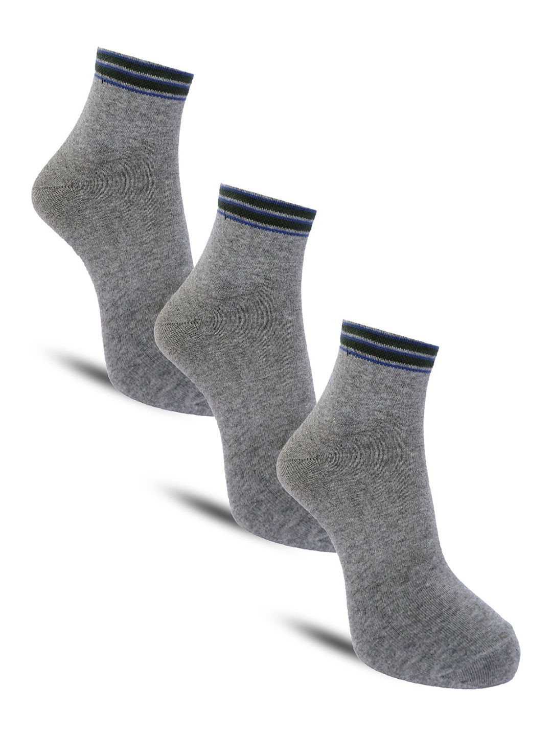 

Dollar Socks Men Assorted Pack Of 3 Cotton Socks, Grey