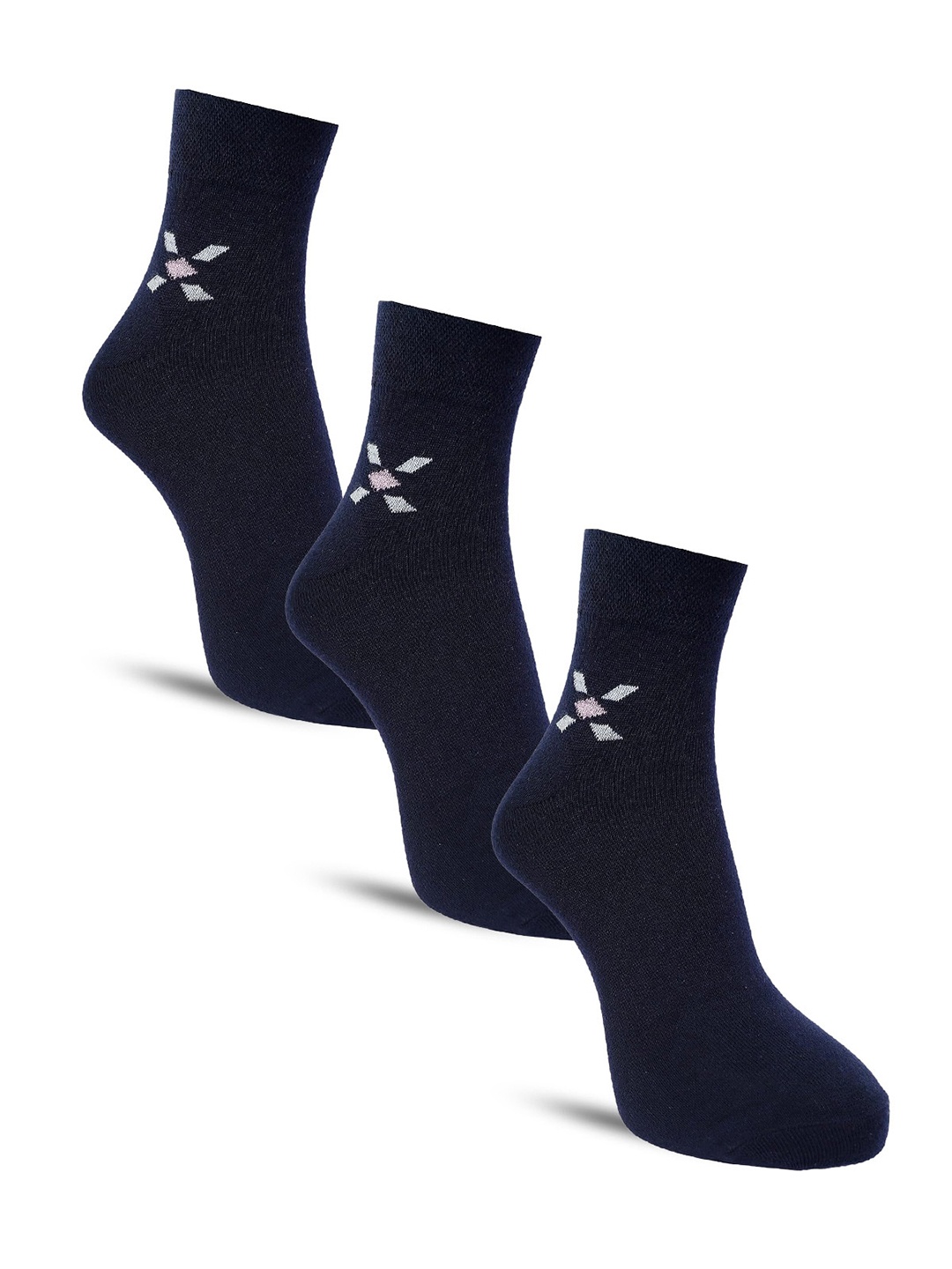 

Dollar Socks Men Assorted Pack Of 3 Cotton Ankle-Length Socks
