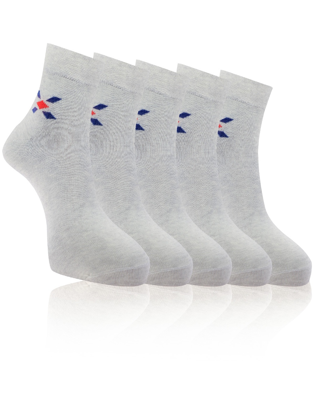 

Dollar Socks Men Pack Of 5 Assorted Pure Cotton Ankle Length Socks