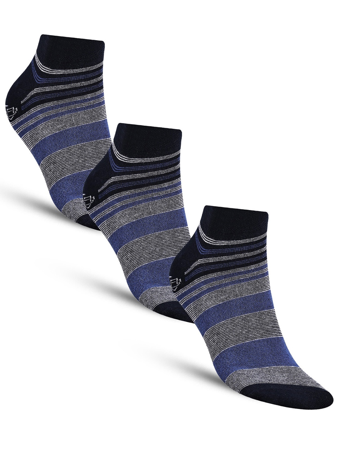 

Dollar Socks Men Set Of 3 Assorted Cotton Ankle-Length Socks