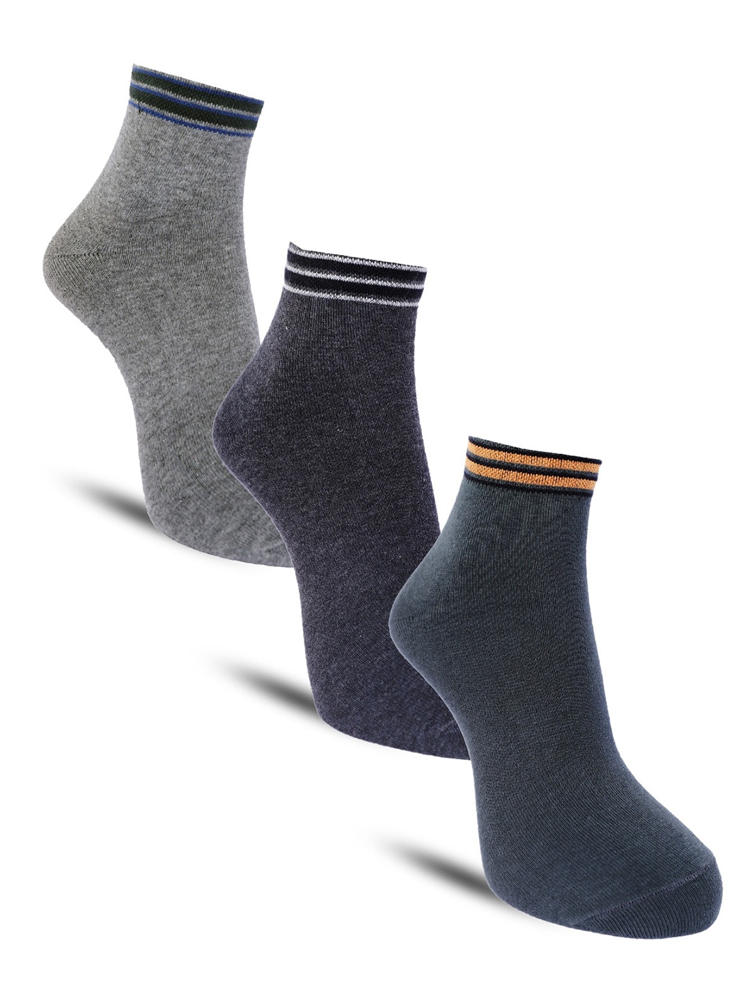 

Dollar Socks Men Pack Of 3 Assorted Ankle-Length Socks
