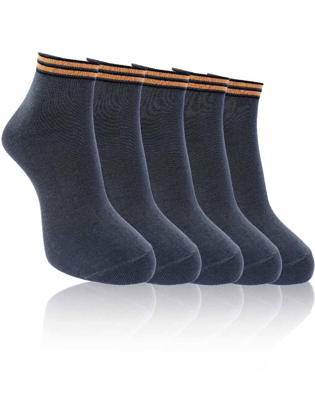 Dollar Socks Men Pack Of 5 Assorted Ankle-Length Socks