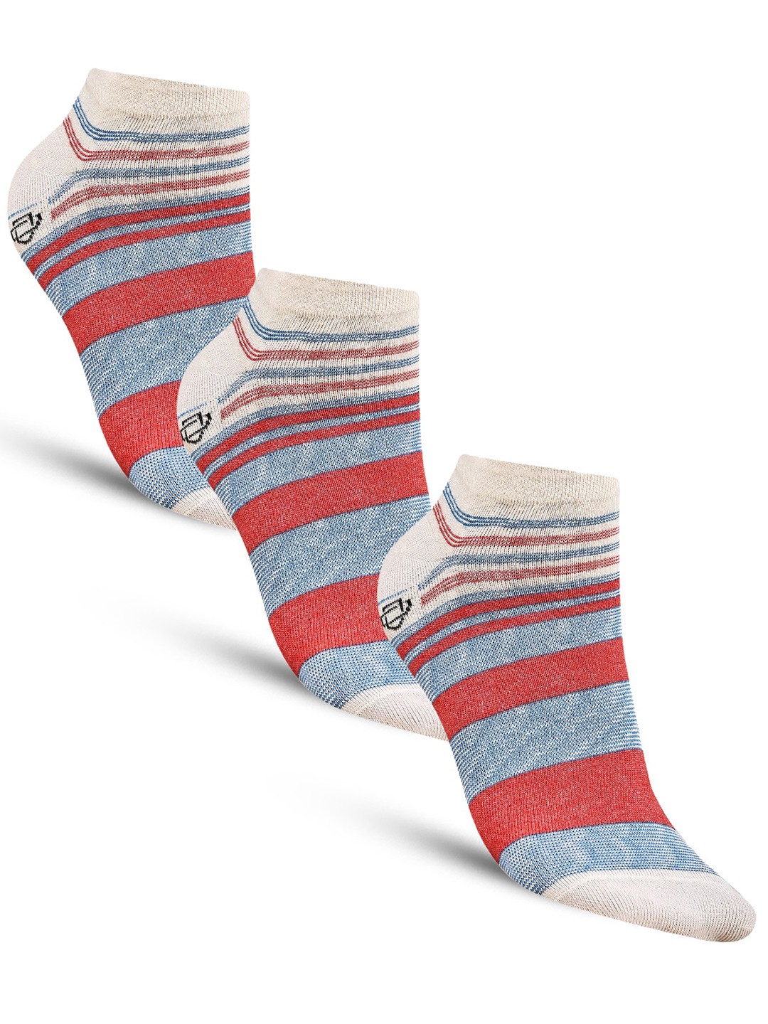 

Dollar Socks Men Pack Of 3 Assorted Cotton Ankle-Length Socks