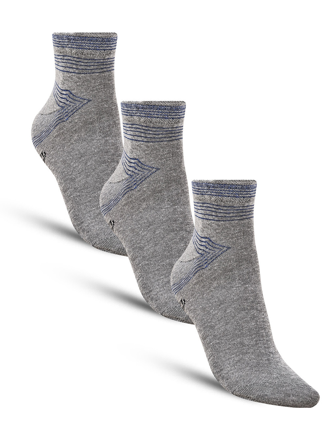 

Dollar Socks Men Pack Of 3 Assorted Cotton Ankle-Length Socks