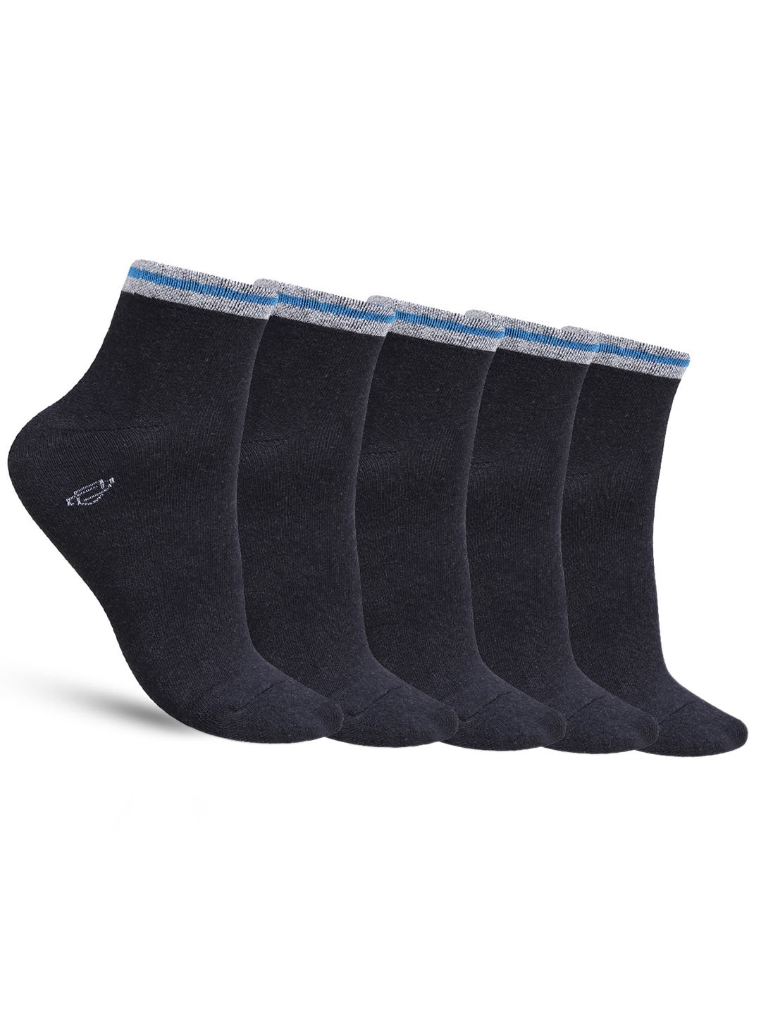 Dollar Socks Men Pack Of 5 Assorted Cotton Ankle Length Socks