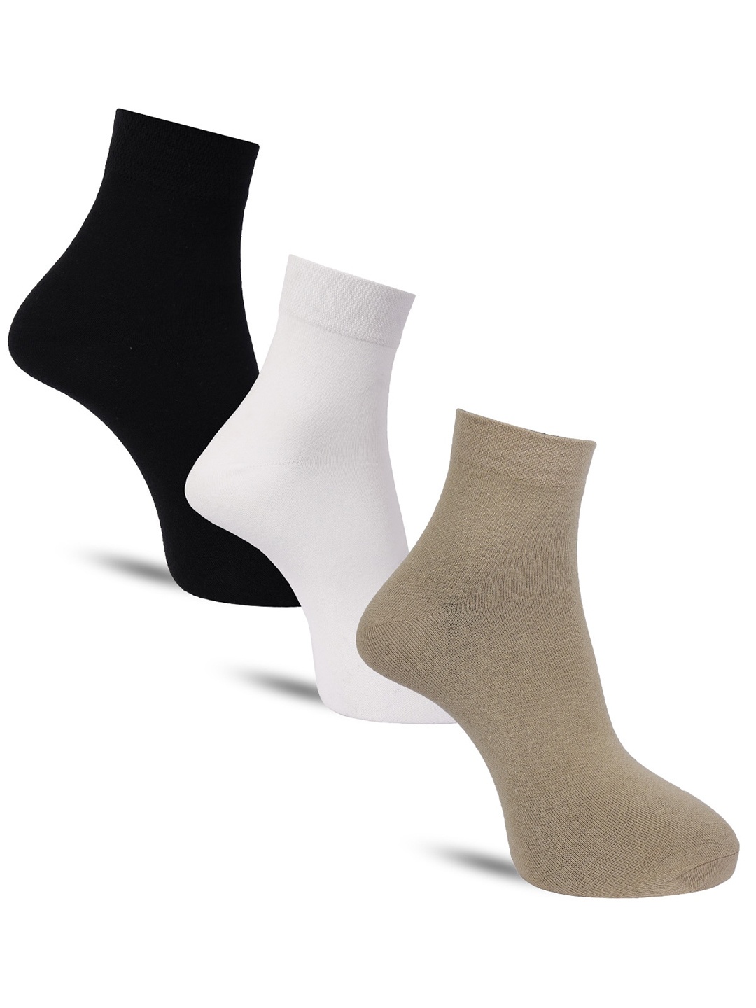 Dollar Socks Men Pack Of 3 Assorted Cotton Ankle Length Socks