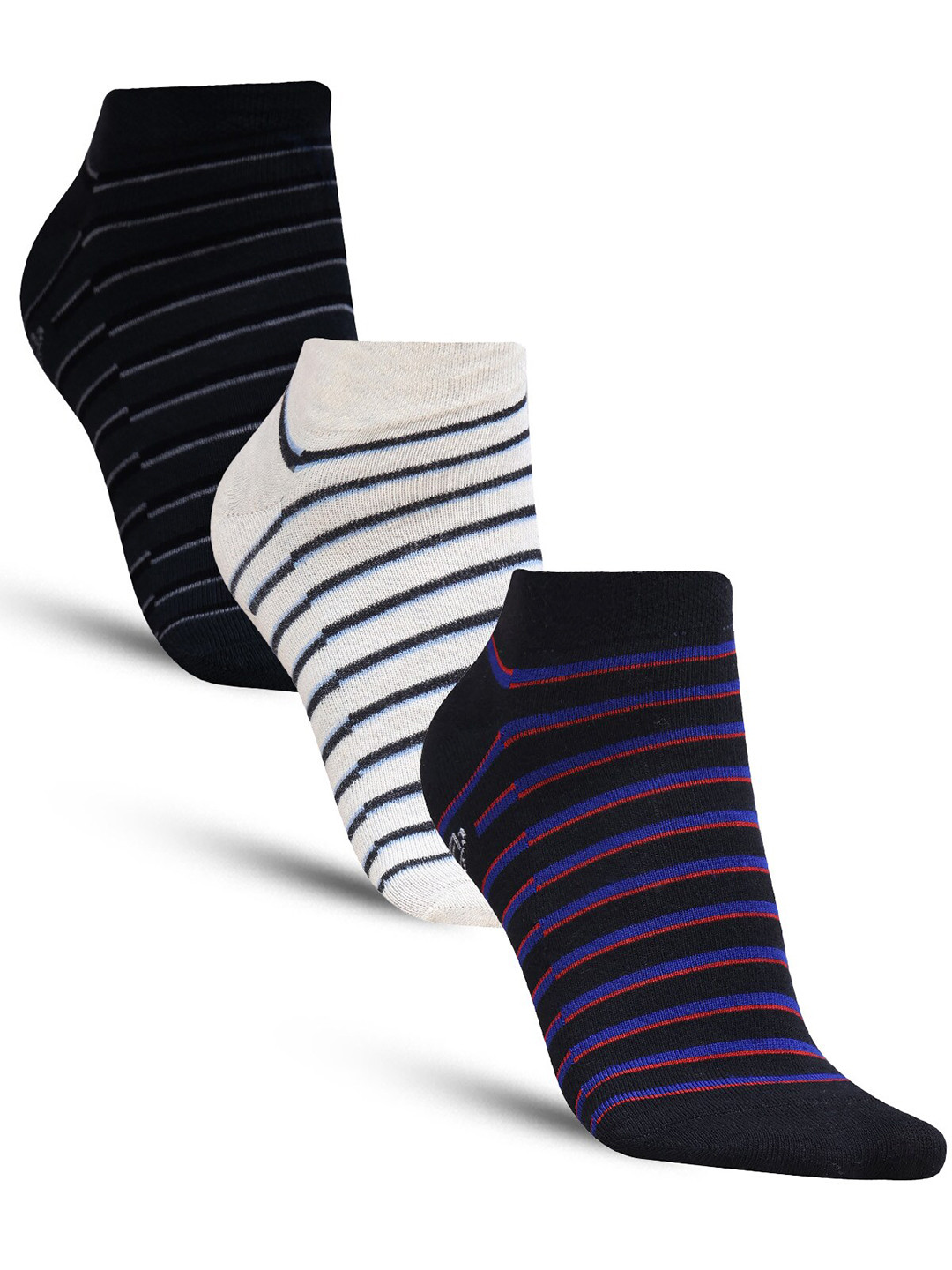 

Dollar Socks Men Pack Of 3 Assorted Cotton Ankle Length Socks