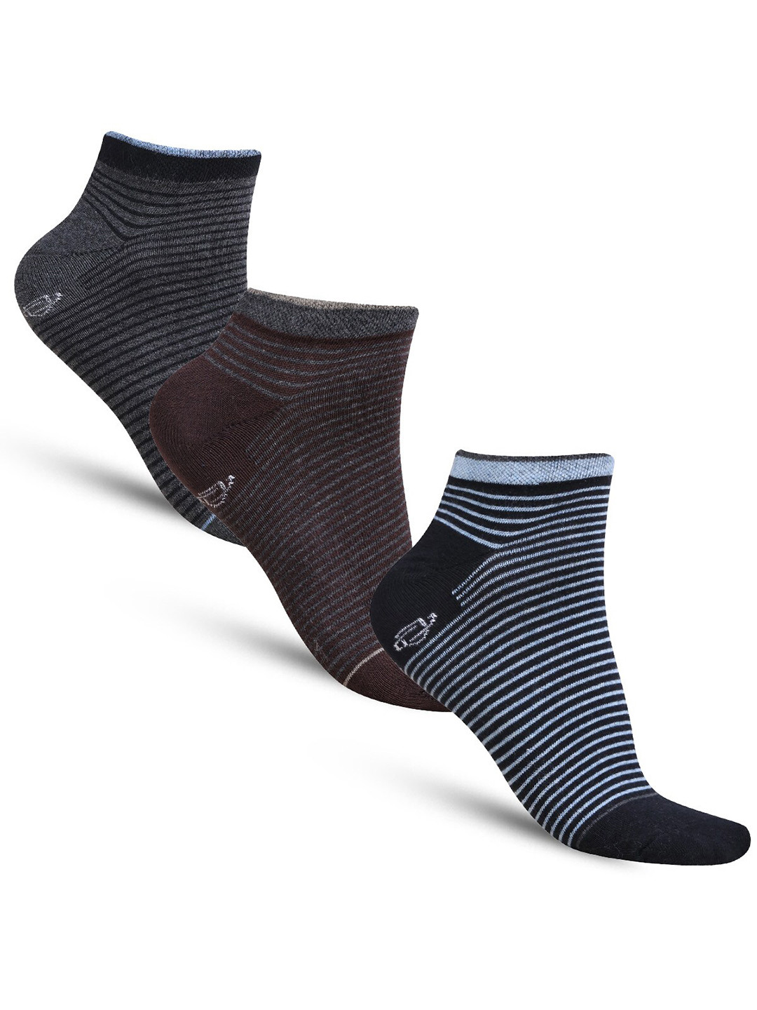 

Dollar Socks Men Pack Of 3 Assorted Ankle-Length Socks