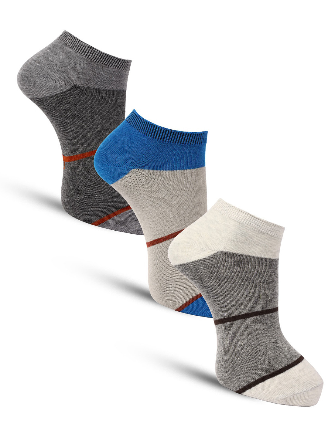 

Dollar Socks Men Pack Of 3 Assorted Ankle-Length Socks