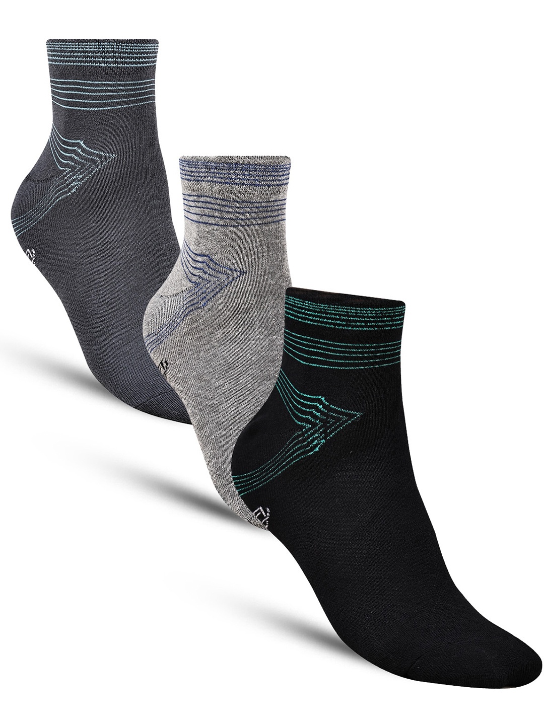 

Dollar Socks Men Pack Of 3 Assorted Ankle Length Socks