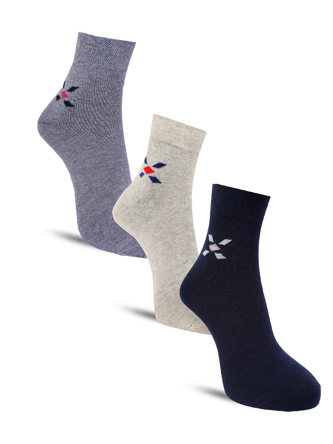 

Dollar Socks Men Pack Of 3 Assorted above Ankle-Length Socks