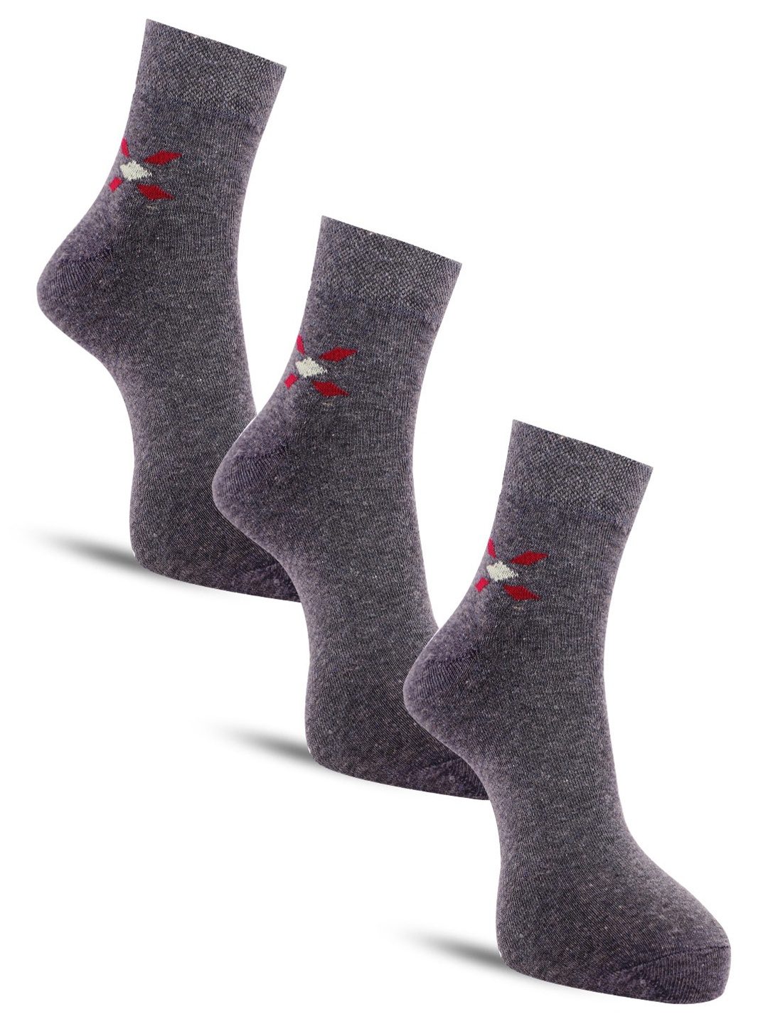 

Dollar Socks Men Pack Of 3 Assorted Cotton Above Ankle-Length Socks