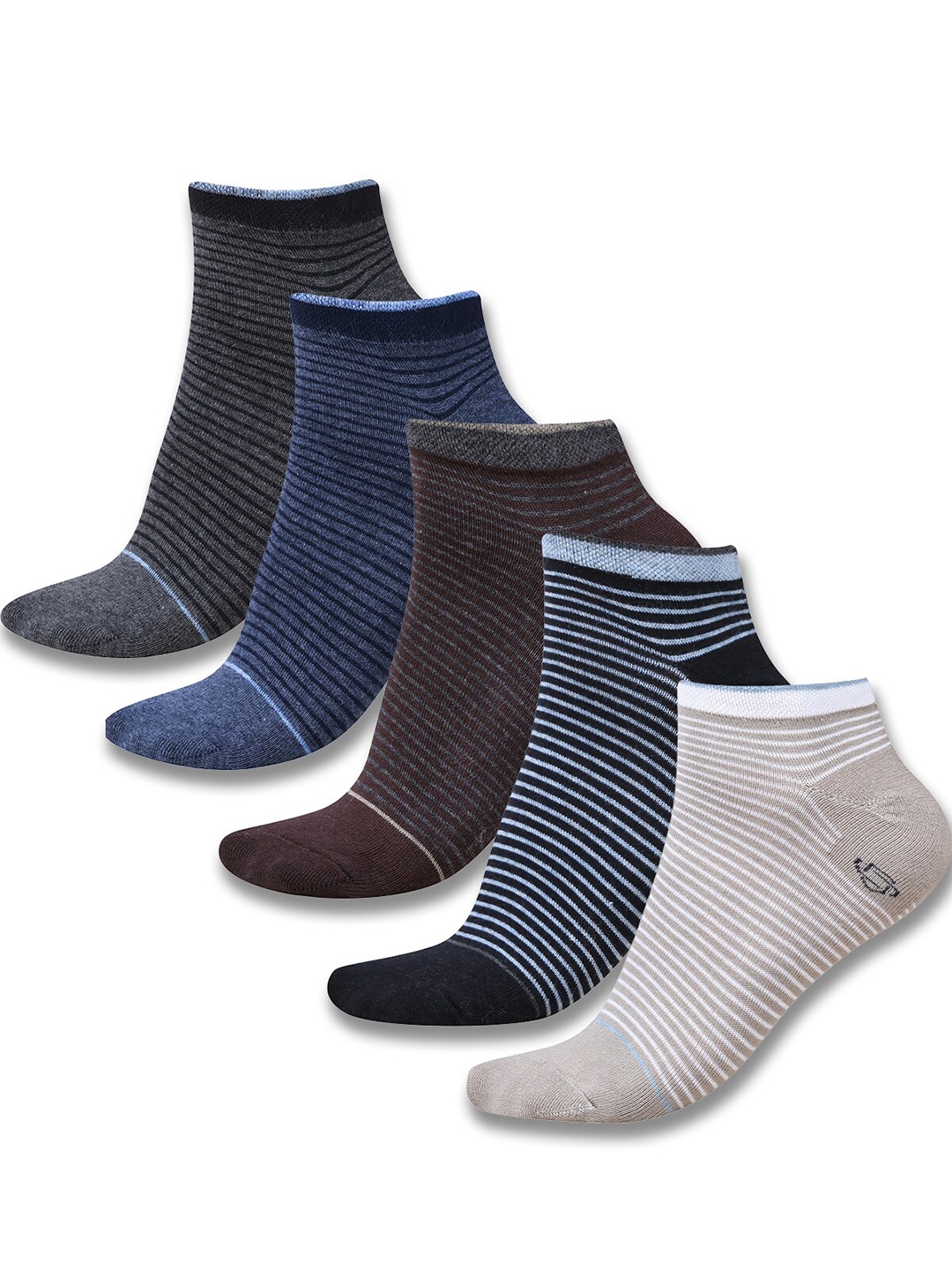 

Dollar Socks Men Pack Of 5 Assorted Cotton Ankle Length Socks