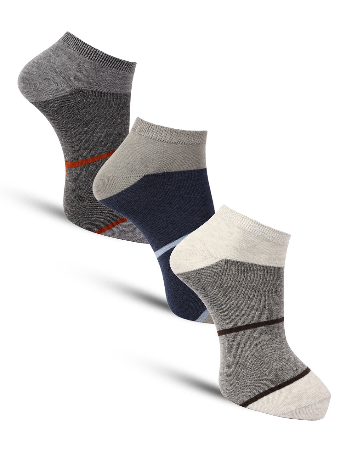 

Dollar Socks Men Pack Of 3 Assorted Cotton Ankle Length Socks