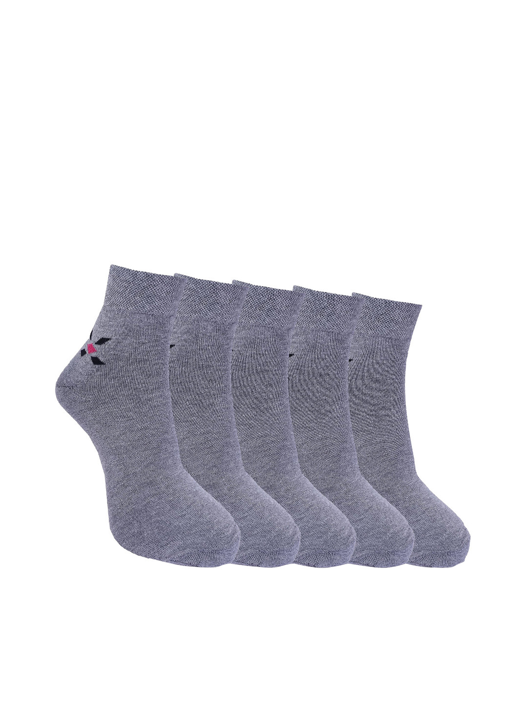 

Dollar Socks Men Pack of 5 Cotton Socks, Grey