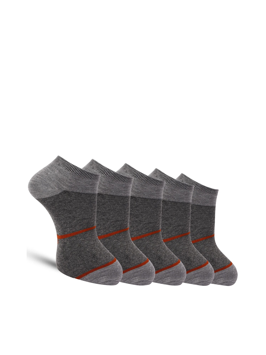 

Dollar Socks Men Pack Of 5 Assorted Striped Cotton Ankle Length Socks