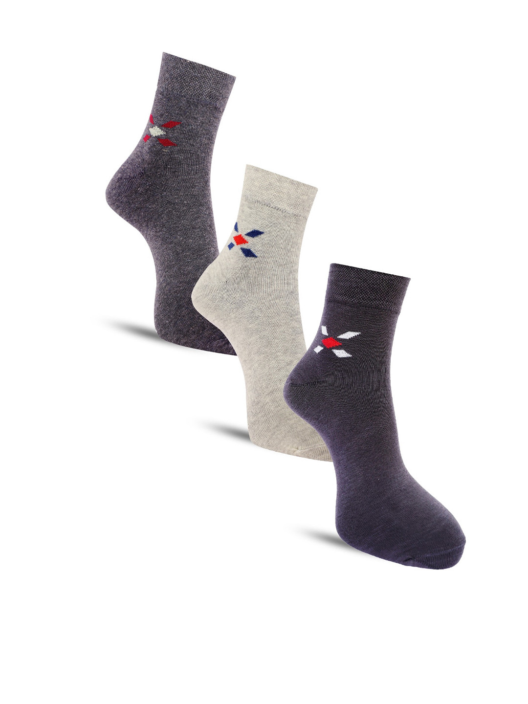 

Dollar Socks Men Pack Of 3 Ankle-Length Assorted Socks