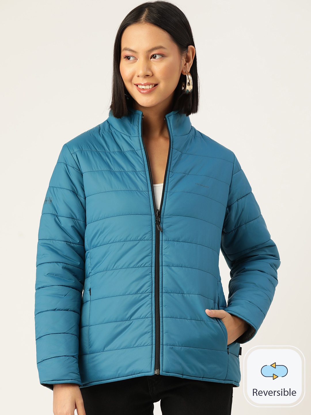 

Okane Women Reversible Padded Jacket, Teal