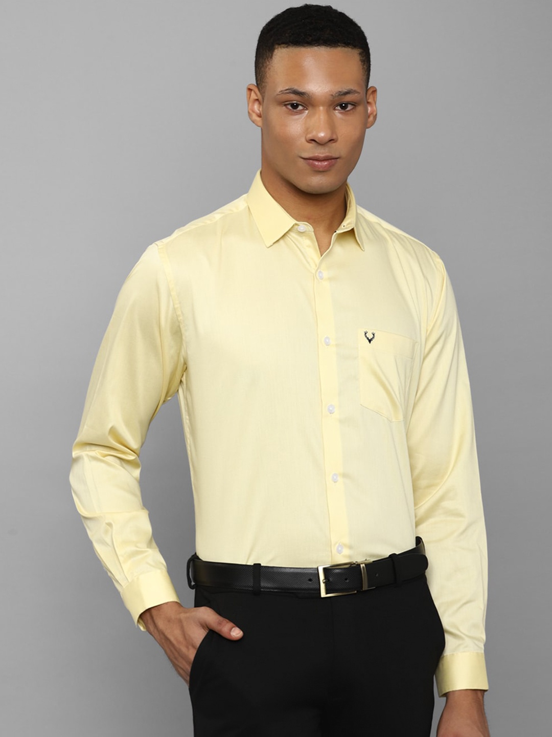 

Allen Solly Slim Fit Pure Cotton Formal Shirt, Yellow