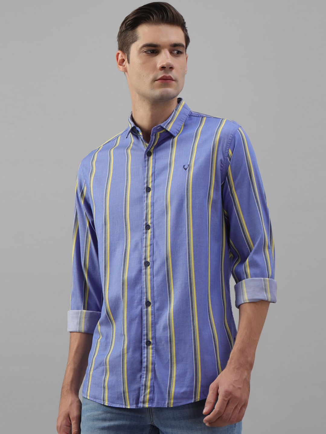 

Allen Solly Vertical Striped Casual Shirt, Blue