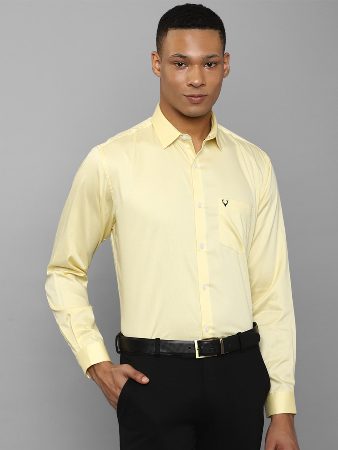 

Allen Solly Slim Fit Pure Cotton Formal Shirt, Yellow