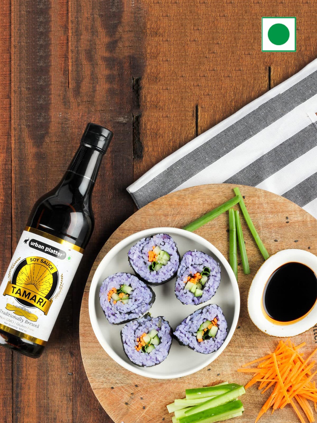 

URBAN PLATTER Tamari Soy Sauce 500ml, Black