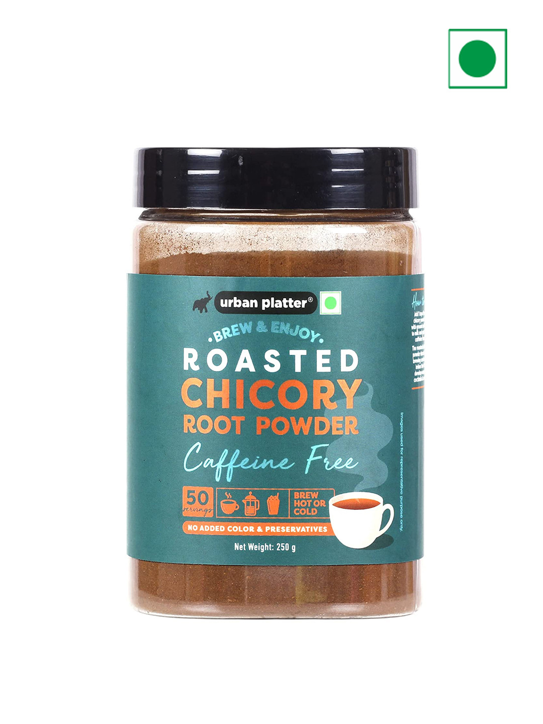 

URBAN PLATTER Roasted Chicory Root Powder 250 g, Brown