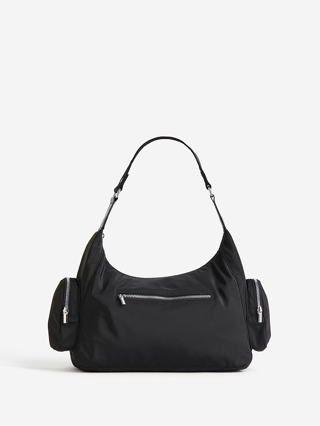 

H&M Pocket-Detail Shoulder Bag, Black