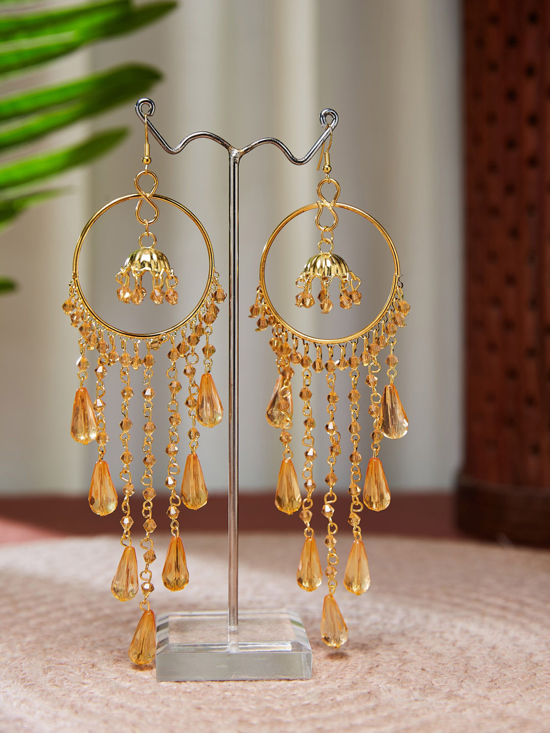 

ATIBELLE Gold Plated Contemporary Hoop Earrings