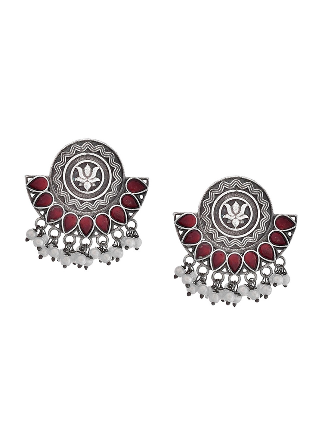 

Infuzze Silver-Plated Contemporary Stud Earrings