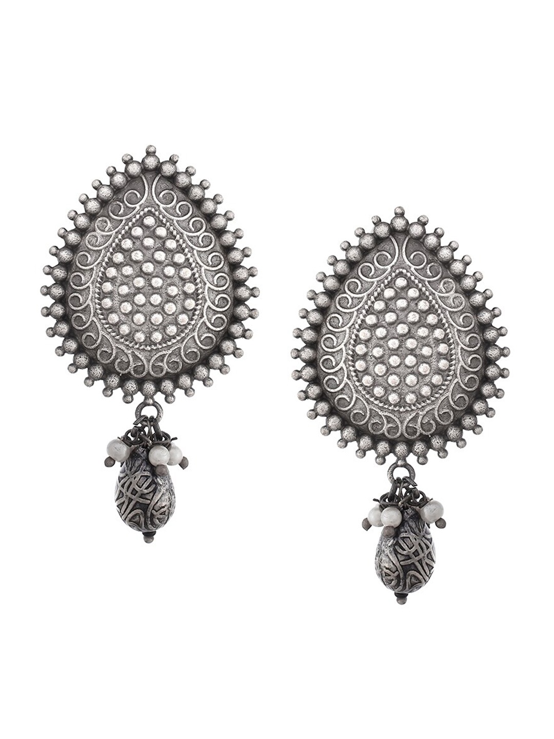 

Infuzze Silver-Plated Quirky Stud Earrings