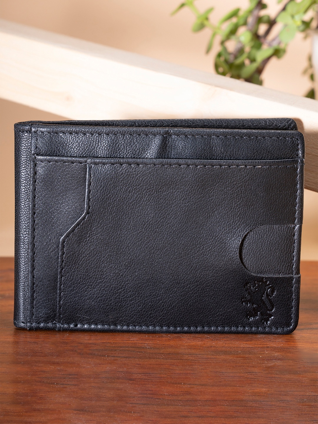 

Red Tape Leather RFID Card Holder, Black