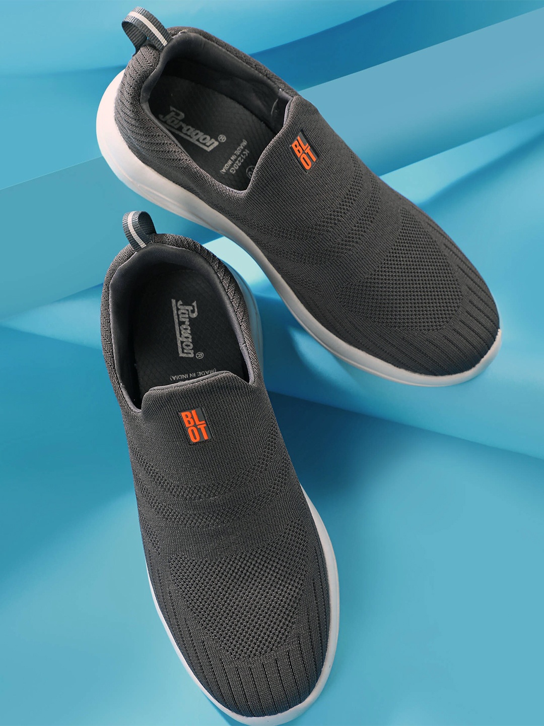 

Paragon Men Mesh Walking Shoes, Grey