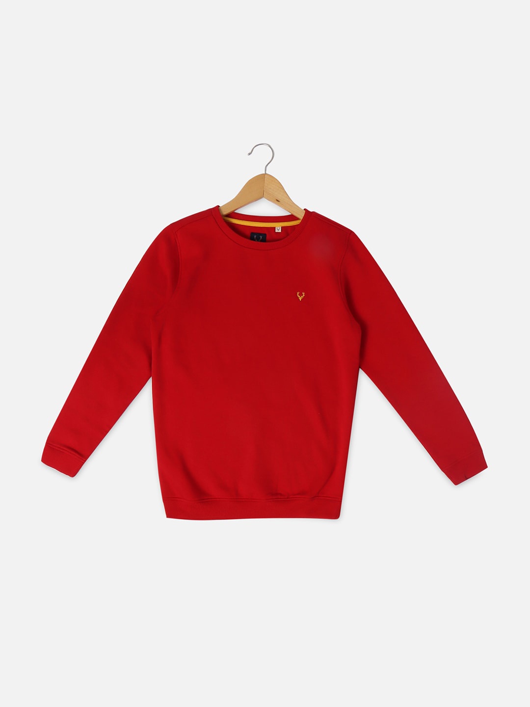 

Allen Solly Junior Boys Round Neck Pure Cotton Sweatshirt, Red