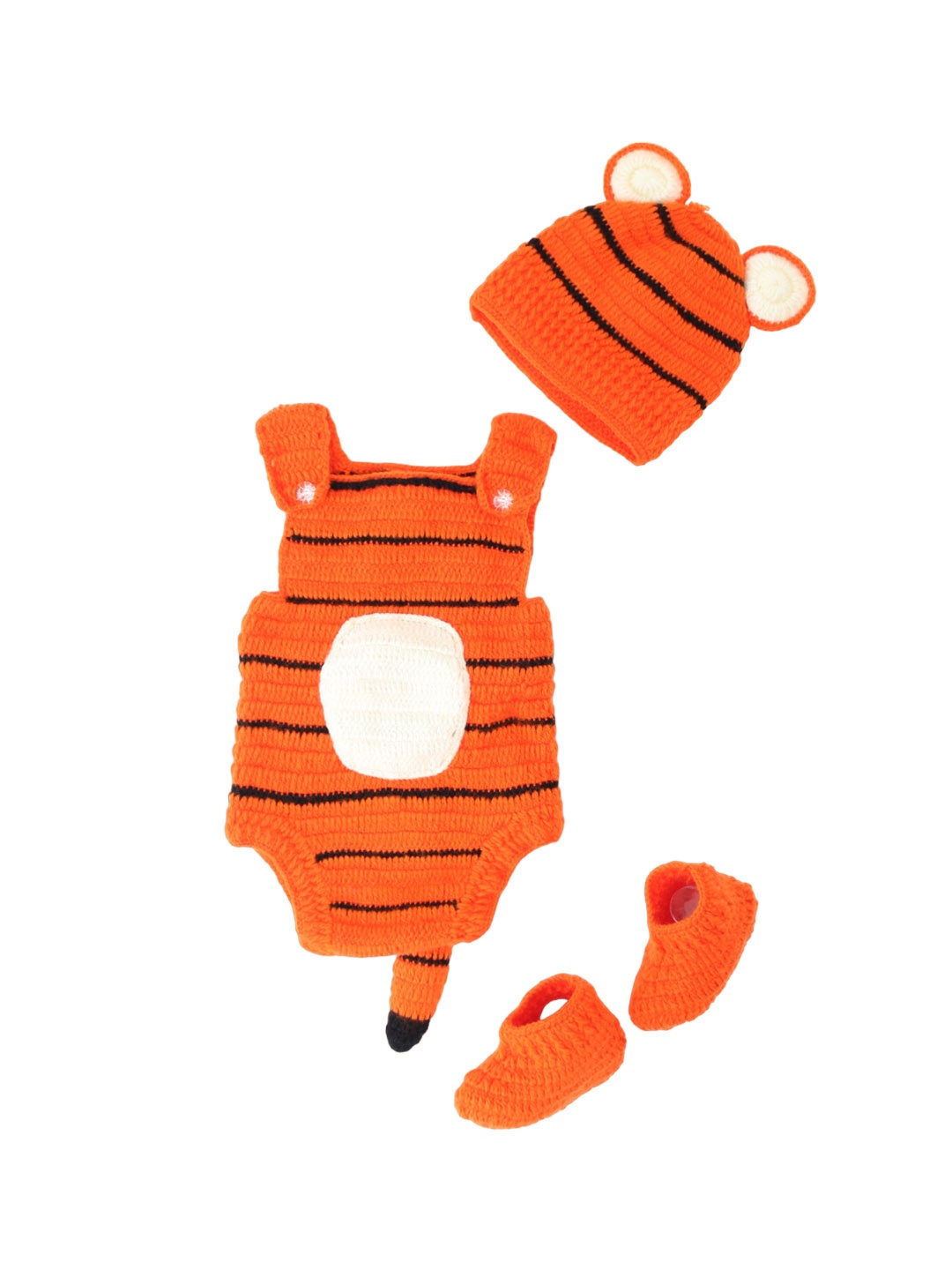 

Woonie Tiger Costume Acrylic Wool Photo Acrylic WoolProp Set, Orange