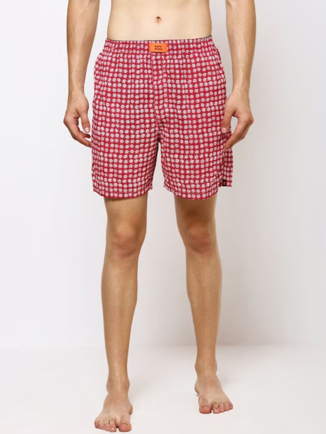 

Bareblow Printed Cotton Boxers BBBX185S, Red
