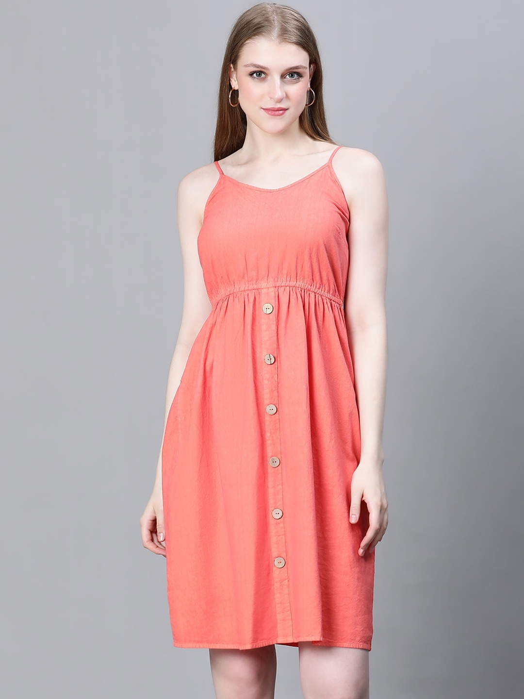 

Oxolloxo Shoulder Strap Swimwear Cover Up Dress, Red
