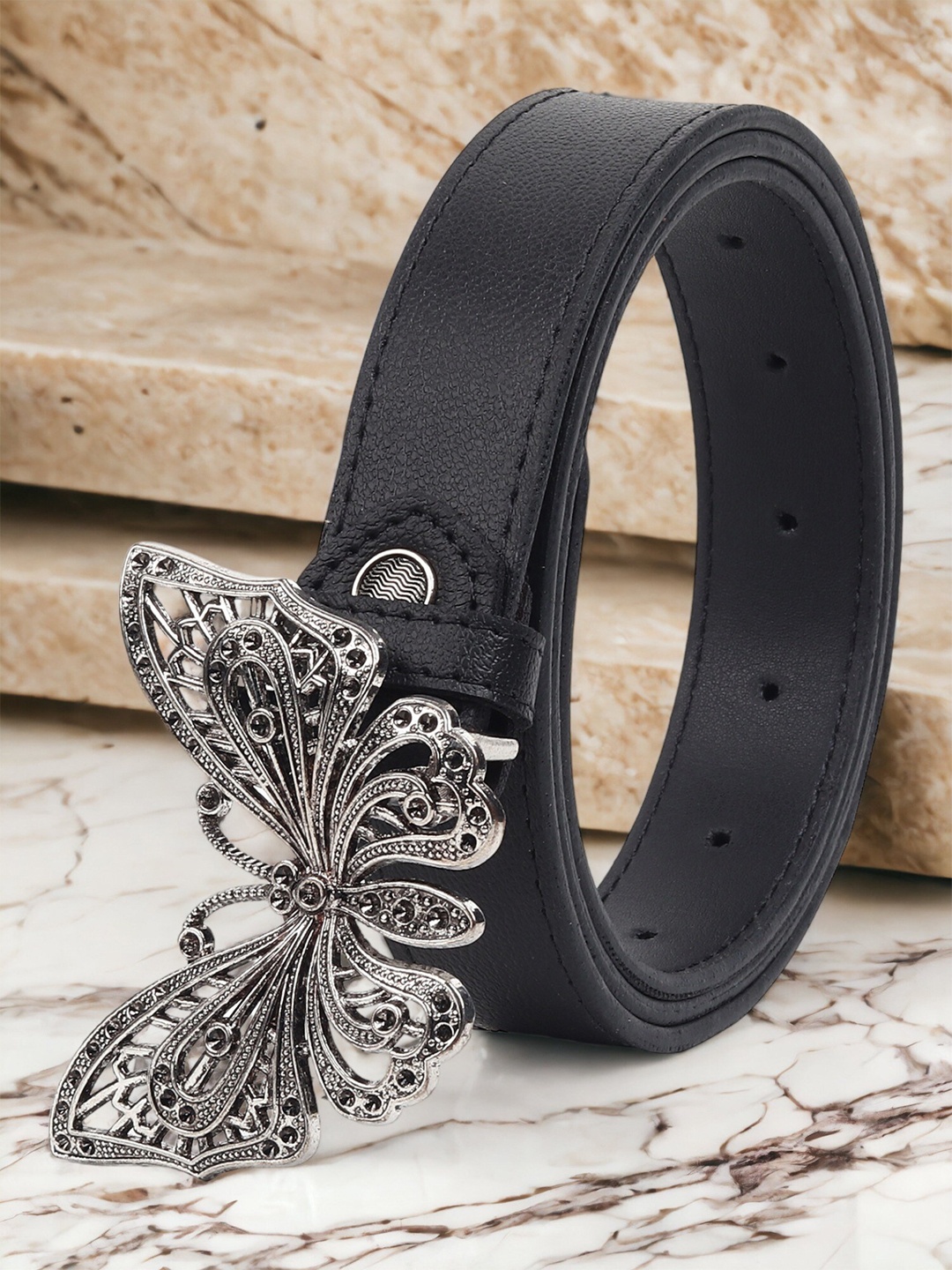 

ZORO Women Embellished Belt, Black