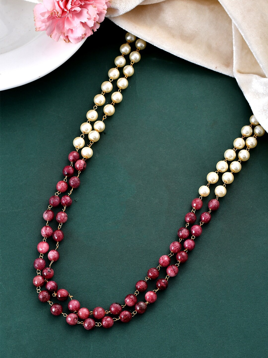 

Silvermerc Designs Brass Gold-Plated Layered Necklace
