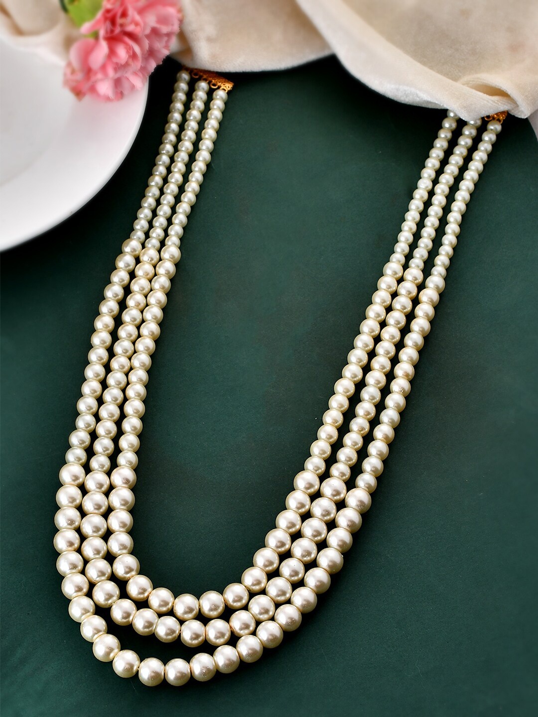 

Silvermerc Designs Brass Gold-Plated Layered Necklace