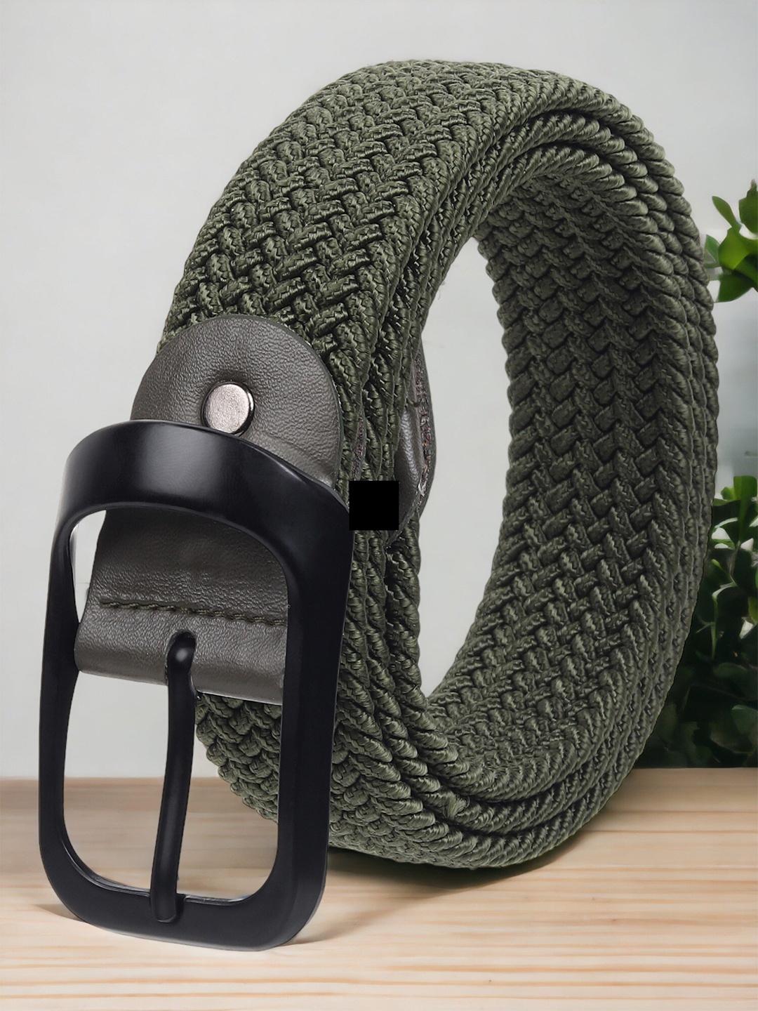 

ZORO Men Braided Belt, Green