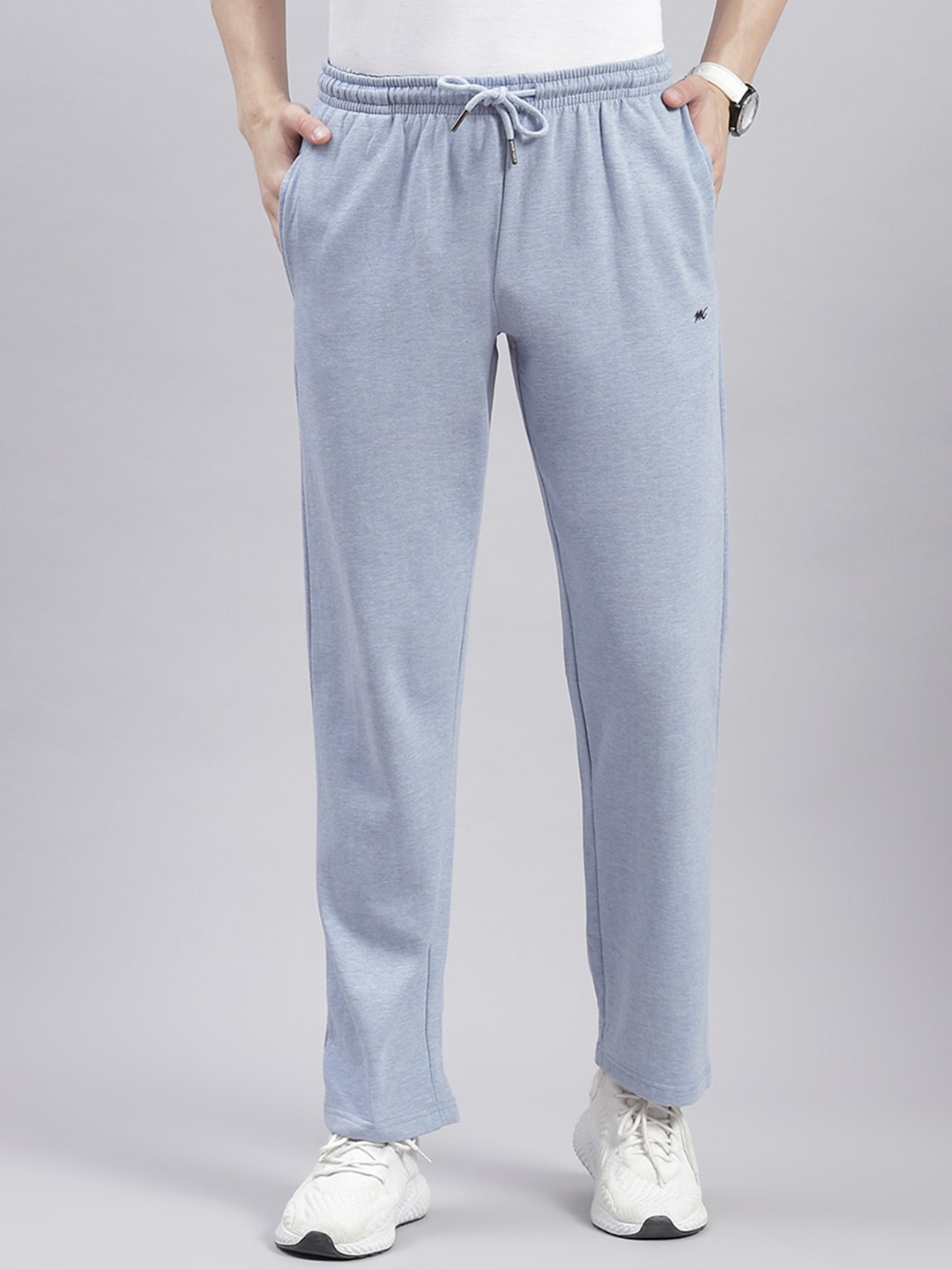 

Monte Carlo Men Mid Rise Cotton Track Pants, Blue