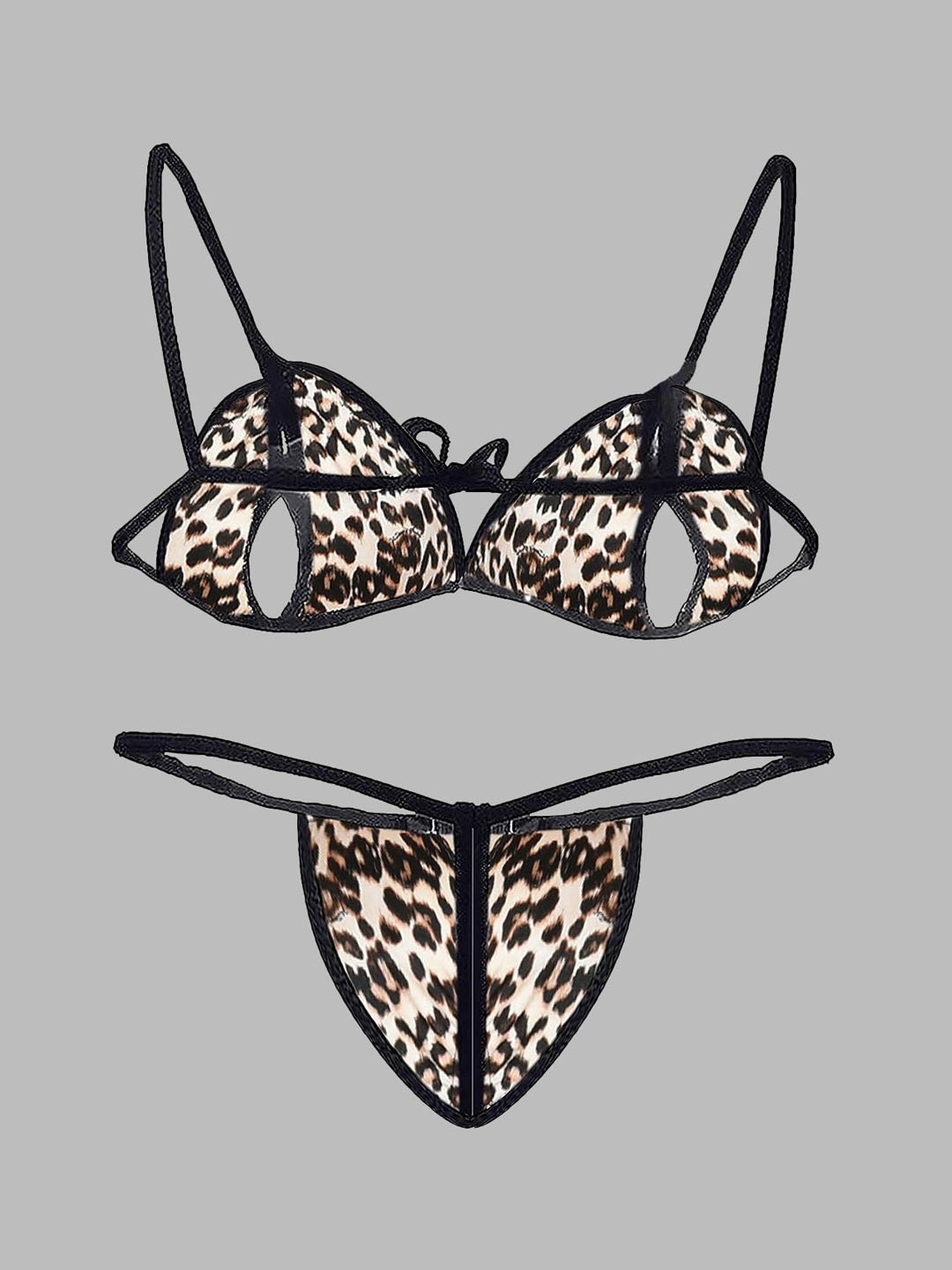 

Krelin Abstract Printed Lingerie Set BB-D-39-TGR-BKN-A1, Brown