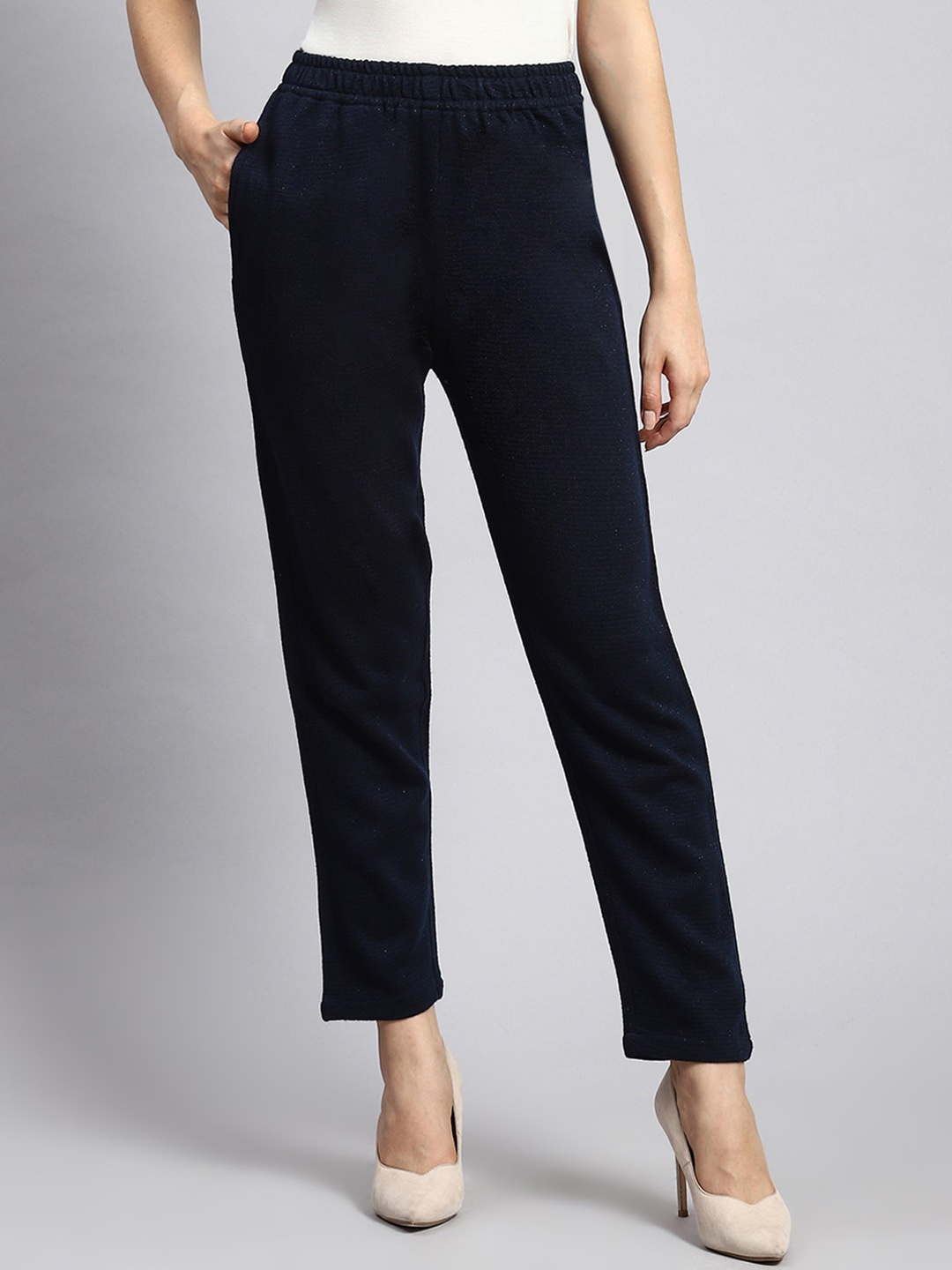 

Monte Carlo Women Mid-Rise Trouser, Navy blue