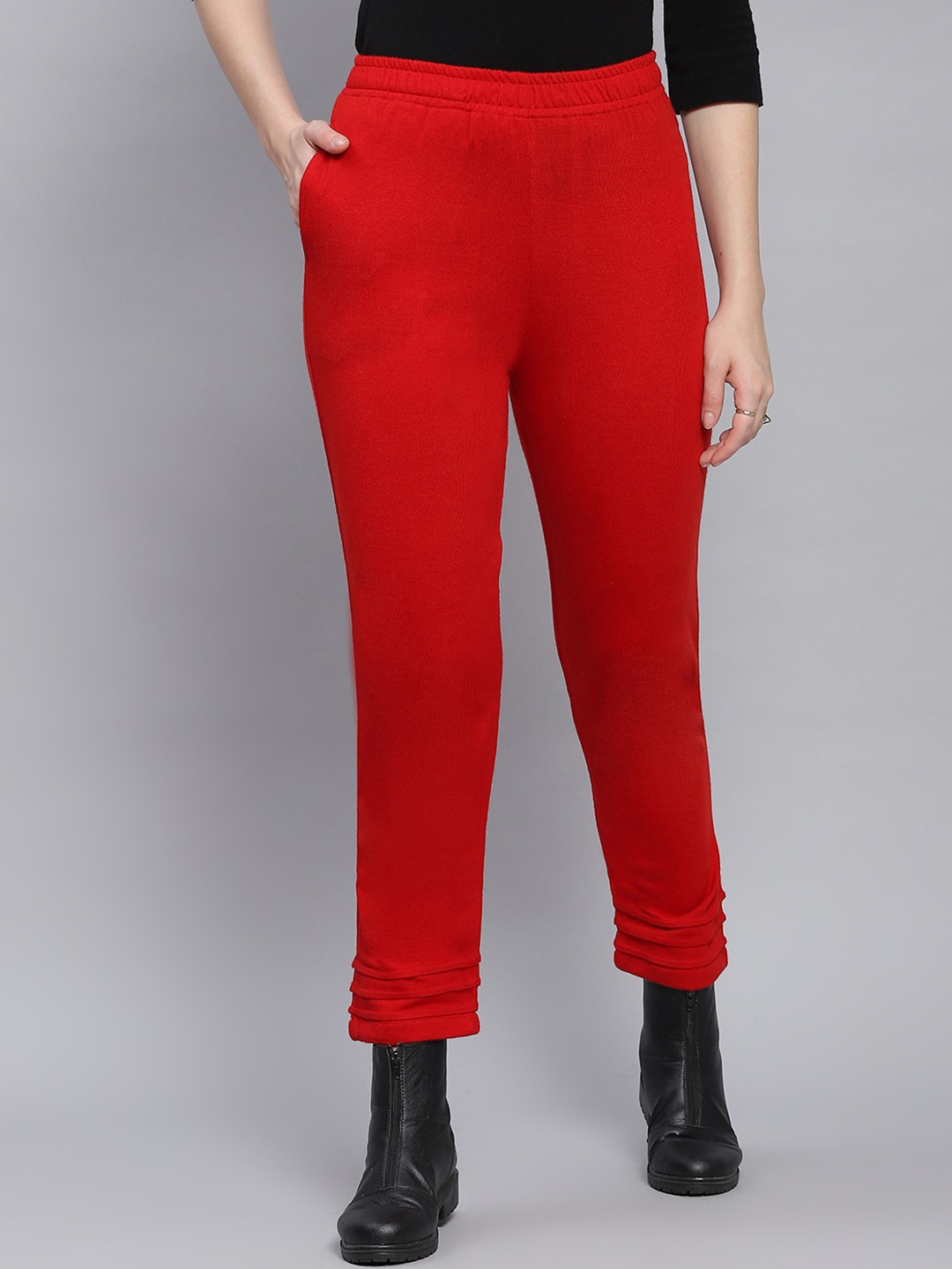 

Monte Carlo Women High-Rise Trouser, Red