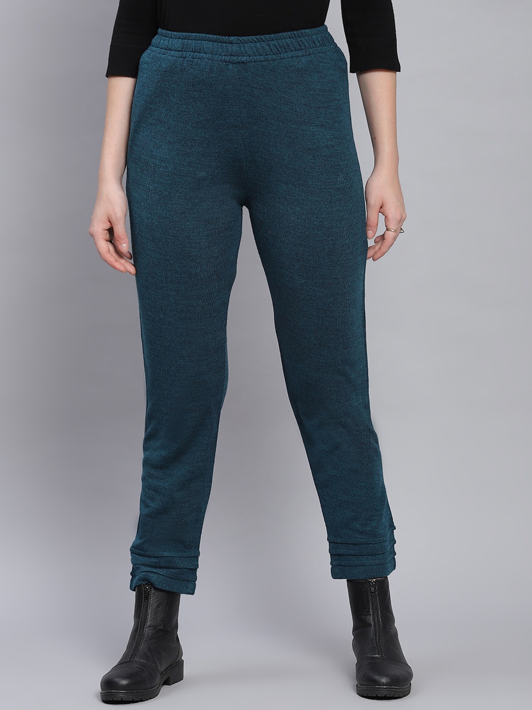 

Monte Carlo Women Mid-Rise Trousers, Teal