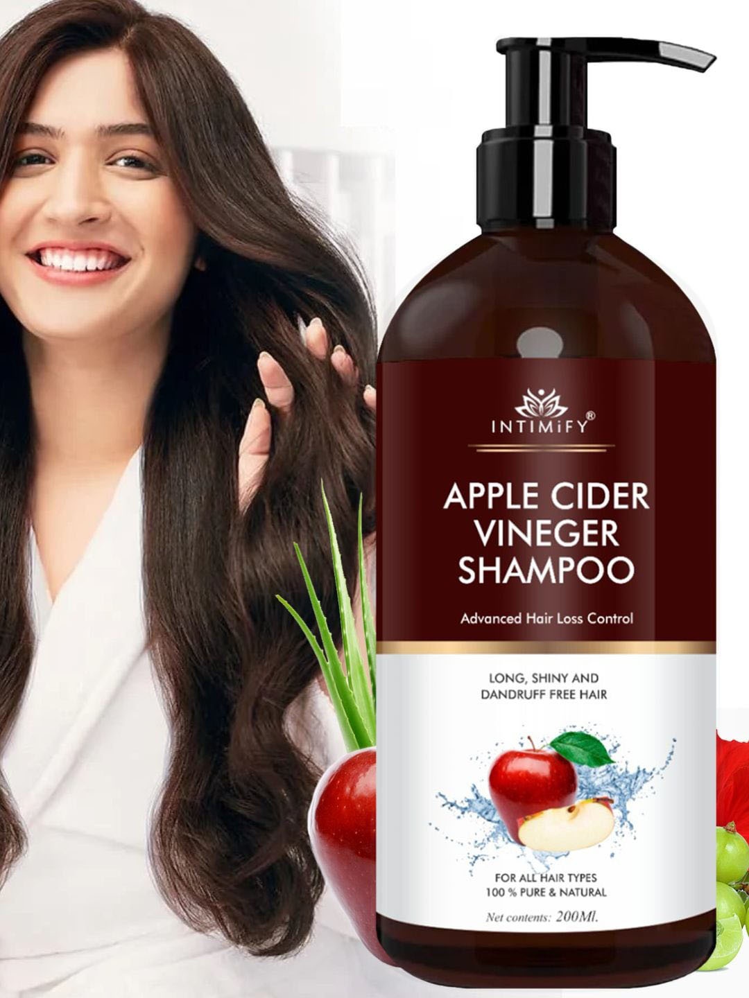 

INTIMIFY Apple Cider Vinegar Shampoo - 200ml, White