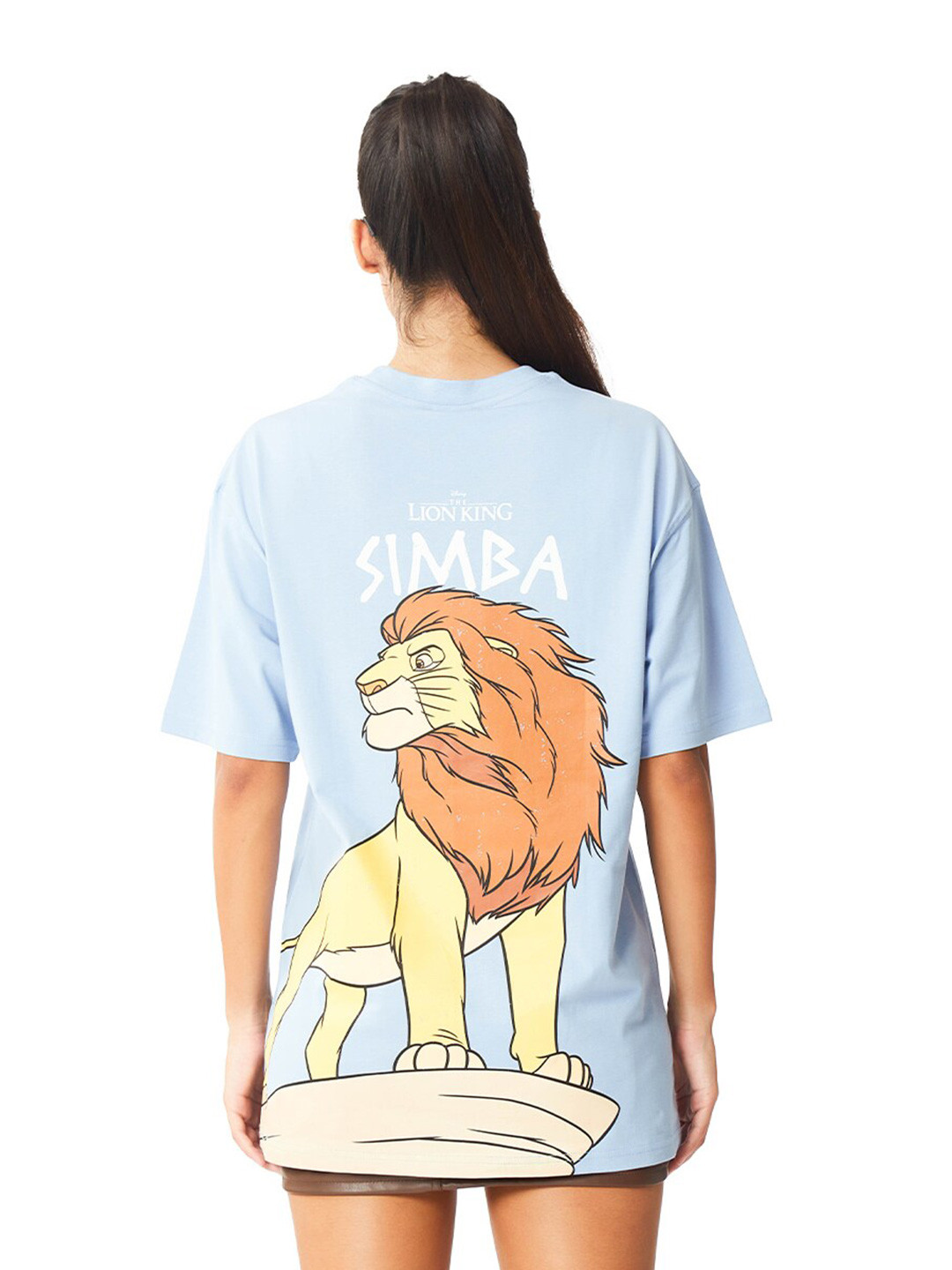 

Bonkers Corner Oversized Graphic Printed Cotton T-shirt, Purple
