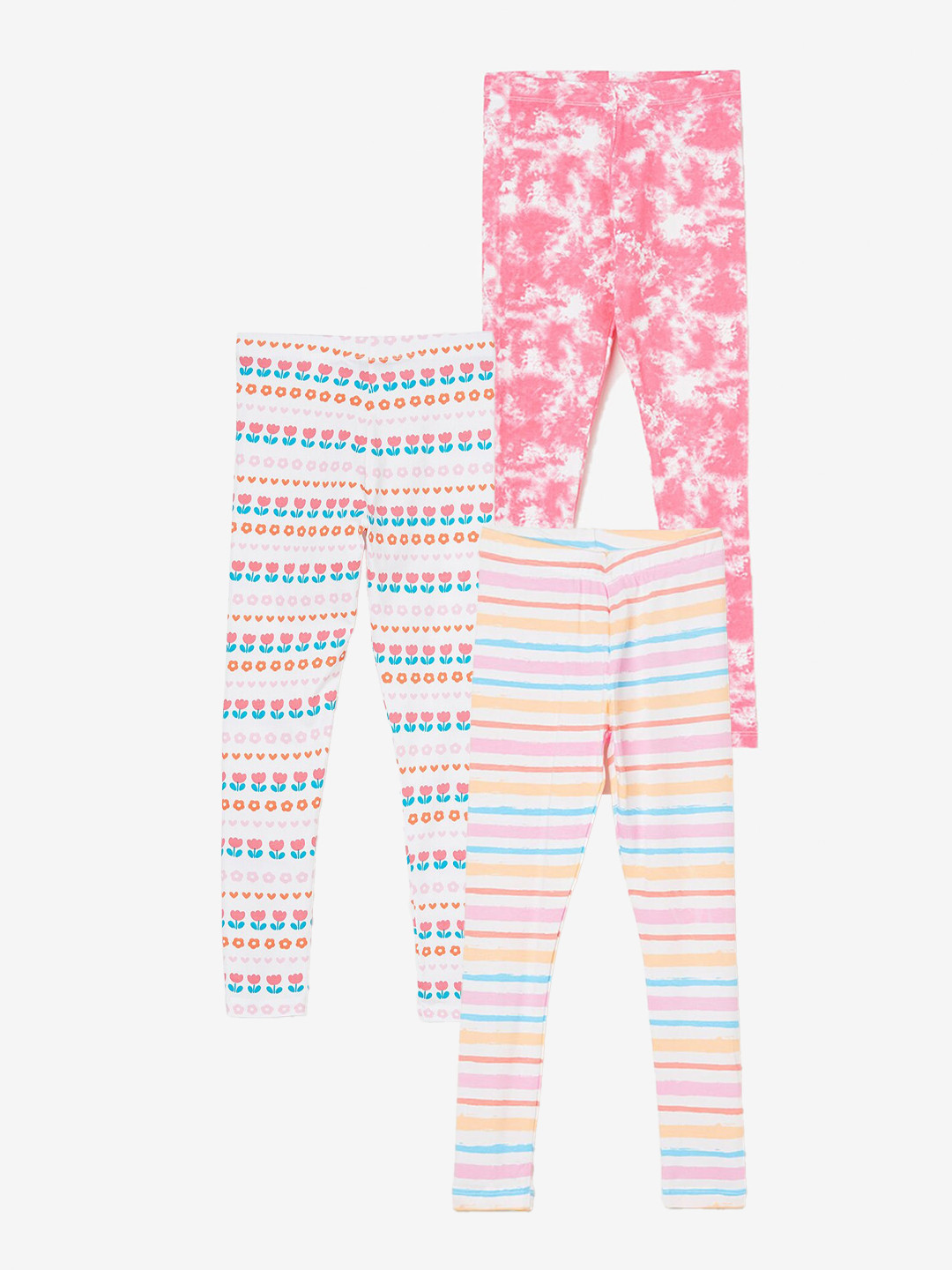 

Fame Forever by Lifestyle Girls Pack Of 3 Ankle Length Leggings, White